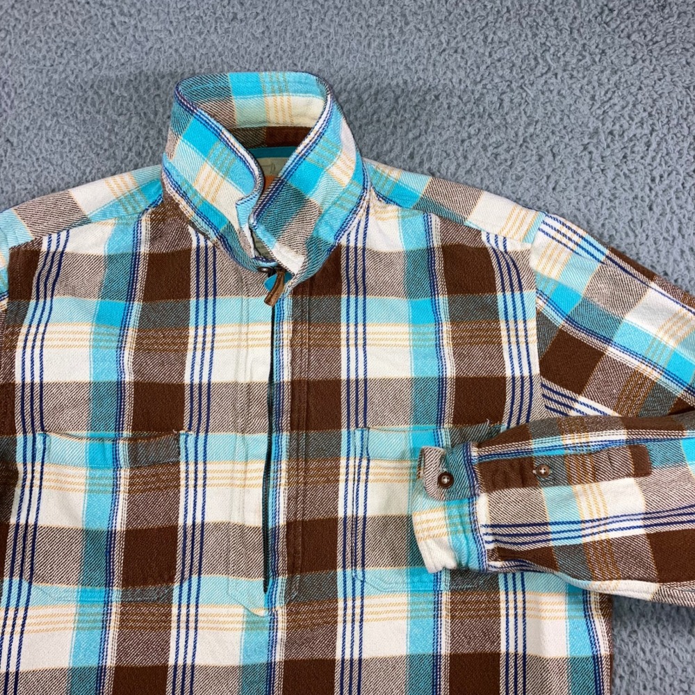 Territory Ahead Jeans 1/4 Zip Shirt Men Large Tall Thick‎ Plaid Outdoor Classic